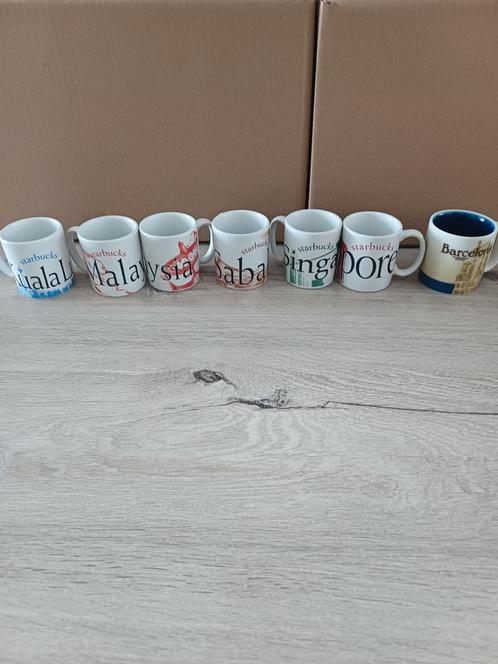 Starbucks City Mugs / espresso kopjes / 7 stuks, Huis en Inrichting, Keuken | Servies, Zo goed als nieuw, Kop(pen) en/of Schotel(s)