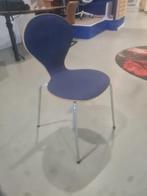 3 Phoenix stoelen 70's Deens design met blauwe bekleding, Ophalen of Verzenden