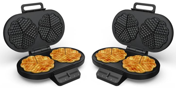 2x Princess 132384 Dubbel Wafelijzer, Witgoed en Apparatuur, Wafelijzers, Zo goed als nieuw, Ophalen of Verzenden