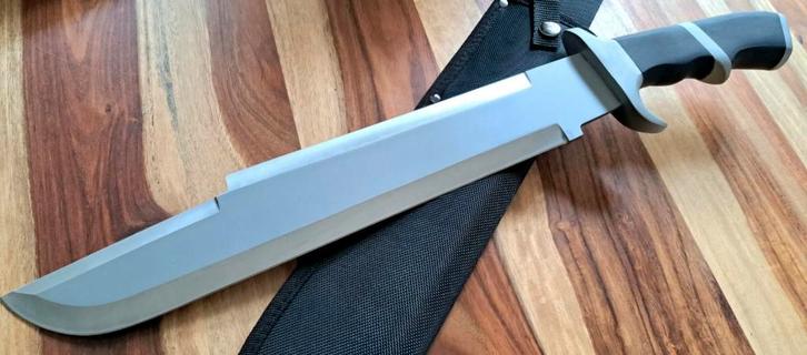 52 cm Predator Schwarzenegger machete ..nieuw.., Verzamelen, Militaria | Algemeen, Overige soorten, Mes of Dolk, Overige gebieden