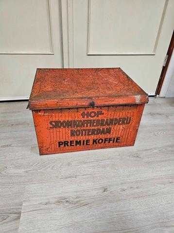 Grote oude blik koffiebranderij hof voor €25,-! beschikbaar voor biedingen