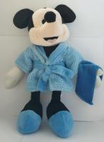 Mickey Mouse knuffel met badjas en handdoekje Nicotoy 30cm, Mickey Mouse, Gebruikt, Ophalen of Verzenden, Knuffel