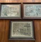 Drie Anton Pieck in Lijst, Ophalen of Verzenden