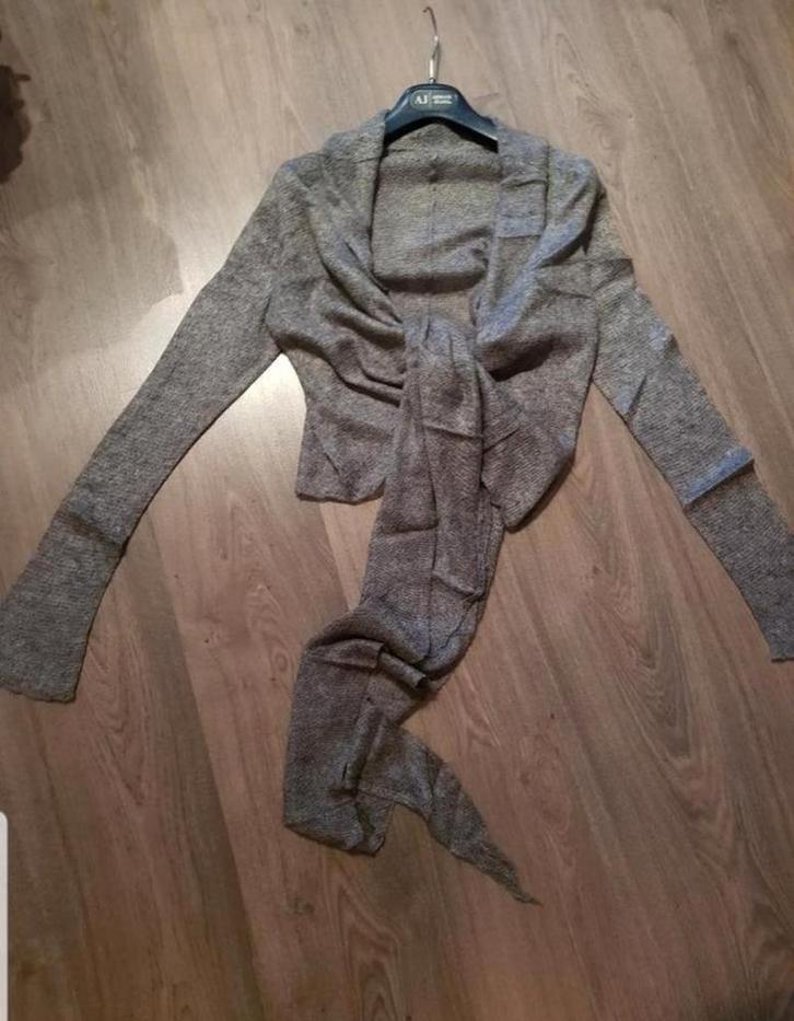 Mooie grijze mohair bolero maat 38/40, Kleding | Dames, Truien en Vesten, Zo goed als nieuw, Maat 38/40 (M), Grijs, Ophalen of Verzenden