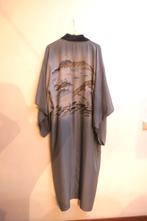 Authentieke Japanse kimono juban zijde antiek blauw, Ophalen of Verzenden, Dames, Overige merken