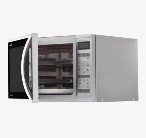 Sharp Oven+Magnetron (combi-magnetron) R-971STW, Witgoed en Apparatuur, Magnetrons, Zo goed als nieuw, Vrijstaand, 45 tot 60 cm