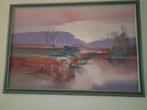 Schilderij  Wilftred Lang, Ophalen of Verzenden, Zo goed als nieuw, Schilderij, 75 cm of meer