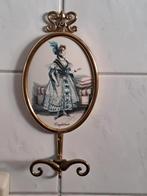 Messing kapstokhaak met afbeelding, Wandkapstok, Ophalen of Verzenden, Zo goed als nieuw, Metaal