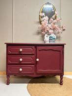 Kast tvkast dressoir donkerrood cherise kleur gepimpt, Ophalen of Verzenden, 25 tot 50 cm, 150 tot 200 cm, Minder dan 100 cm