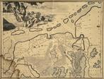 214. Kopergravure – kaart van Friesland en Groningen, 1725, Antiek en Kunst, Kunst | Etsen en Gravures, Ophalen of Verzenden