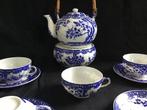 Japans Theeservies blauw bloesem Geisha, Antiek en Kunst, Ophalen of Verzenden