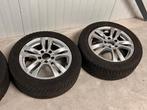 Lichtmetalen velgen 5x112 met Dunlop winterbanden 205 55 16, Auto-onderdelen, Banden en Velgen, Gebruikt, 16 inch, Band(en), Personenwagen