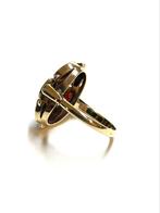 14k gouden ring met granaatsteen, ., Ophalen of Verzenden, Zo goed als nieuw, Met edelsteen
