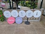 Brocante dranken reclame borden dubbelzijdig bedrukt, kunst., Ophalen of Verzenden, Zo goed als nieuw, Reclamebord