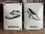 SET EMAILLE BORDJES LADIES GENTLEMEN, Ophalen of Verzenden