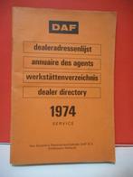 DAF DEALERADRESSENLIJST 1974, Boeken, Auto's | Folders en Tijdschriften, Gelezen, DAF, Overige merken, Ophalen of Verzenden