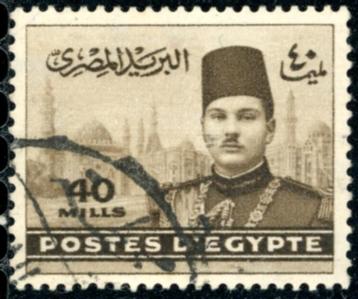 Egypte 254 - Koning Faruk beschikbaar voor biedingen