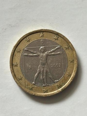 Euromunt Leonardo Da Vinci 2002 Face Error zeldzaam beschikbaar voor biedingen