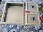 Mooie spiegel 70x59cm met bijpassende fotolijsten, Huis en Inrichting, Woonaccessoires | Spiegels, Ophalen, Zo goed als nieuw