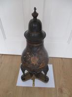 Tinnen kraankan met kraanvogels, antiek, Antiek en Kunst, Ophalen of Verzenden