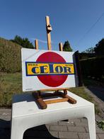 CELOR Huile Autos Olie emaille reclamebord dubbelzijdig, Verzamelen, Merken en Reclamevoorwerpen, Ophalen of Verzenden, Zo goed als nieuw