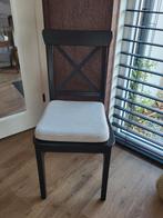 Te koop zwart bruine  ikea Ingolf stoel, Huis en Inrichting, Tafels | Eettafels, Ophalen of Verzenden, Zo goed als nieuw, Rechthoekig