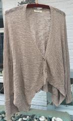 Crea concept katoenen vestje maat 44 zandkleur, Kleding | Dames, Ophalen of Verzenden, Zo goed als nieuw, Maat 42/44 (L), Beige