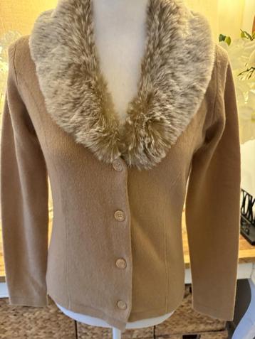 Nieuwe Camel-Beige vest-jasje Julien Le Roy, 36/S, ZGAN beschikbaar voor biedingen