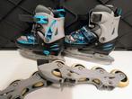 2 in 1 verstelbare schaatsen/skeelers maat 31-34, Sport en Fitness, Skeelers, Overige merken, Kinderen, Ophalen of Verzenden, Inline skates 4 wielen
