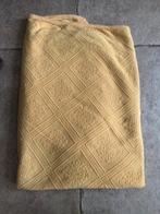 Grand foullard deken sprei 225 x155 oker, Ophalen of Verzenden, Zo goed als nieuw, Tweepersoons, Overige typen
