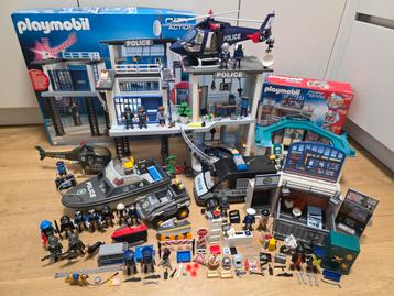Playmobil 5182 politiebureau, bank, helikopter, auto's, meer beschikbaar voor biedingen