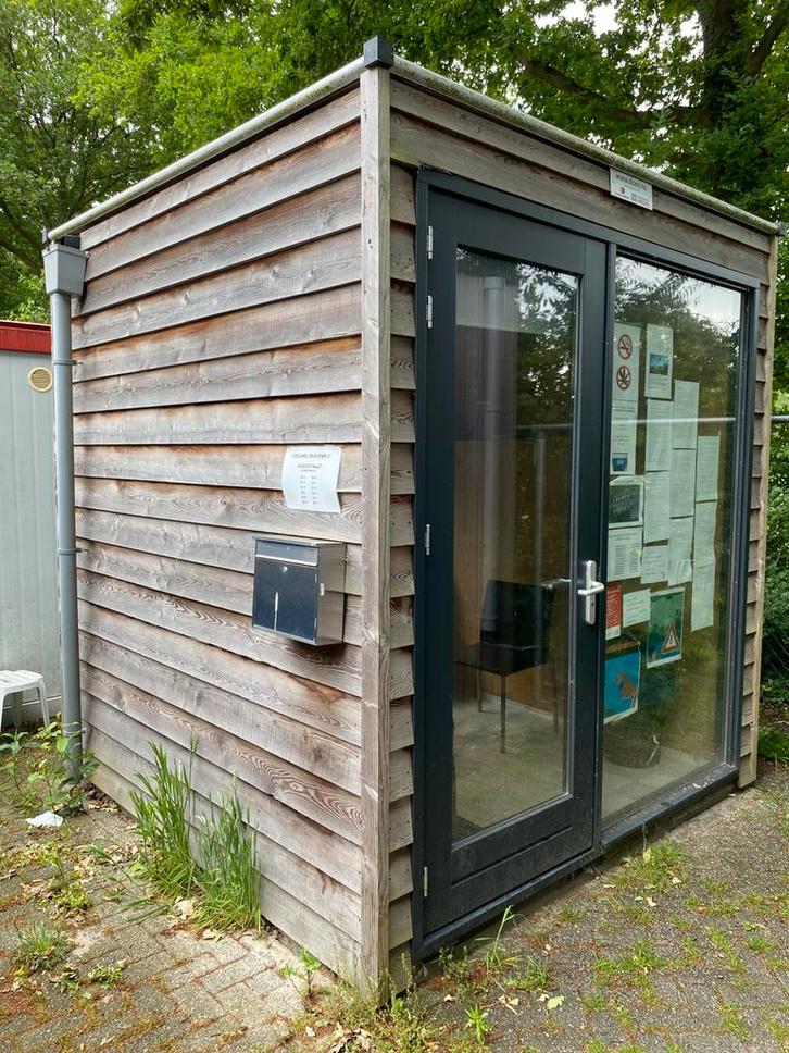 Kantoorunit thuiswerkplek opslagunit, Tuin en Terras, Tuinhuizen, Zo goed als nieuw, Schuur, Hout, Ophalen of Verzenden