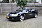 Goede en fraaie Saab 9-3 2.0 Turbo Aero Cabrio 250 pk 2001, 74 €/maand, Zwart, 4 cilinders, Cabriolet