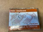 Origineel instructieboekje HONDA CH250 ELITE 250 1986, Ophalen of Verzenden, Honda