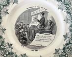 Frans Creil et Montereau bordje assiette parlante nr. 5 & 10, Antiek en Kunst, Ophalen of Verzenden