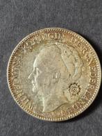 Nederland Wilhelmina 1 Gulden 1929 Zilver met Margriet Klop, Postzegels en Munten, Munten | Nederland, 1 gulden, Zilver, Ophalen of Verzenden