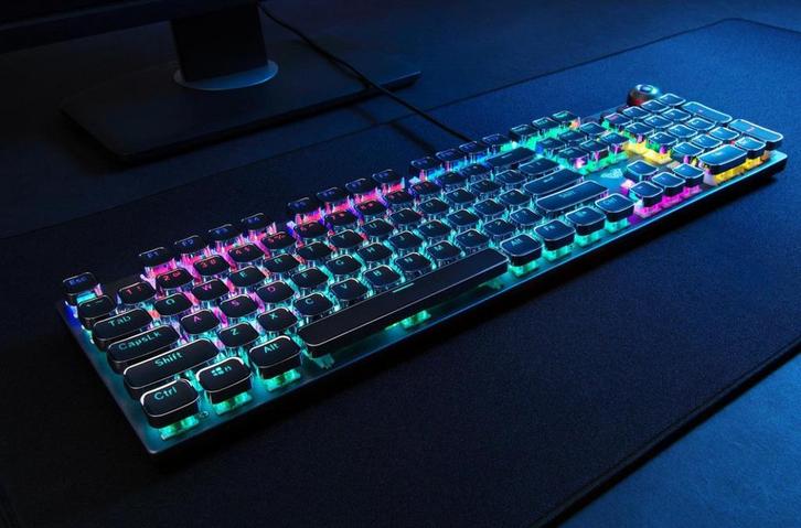 AULA F2088 Mechanisch Gaming Toetsenbord RGB - Blue Switch, Computers en Software, Toetsenborden, Gebruikt, Qwerty, Bedraad, Gaming toetsenbord