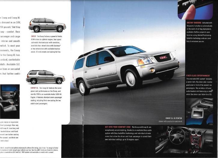 GMC -range 2003, Boeken, Auto's | Folders en Tijdschriften, Zo goed als nieuw, Overige merken, Ophalen of Verzenden