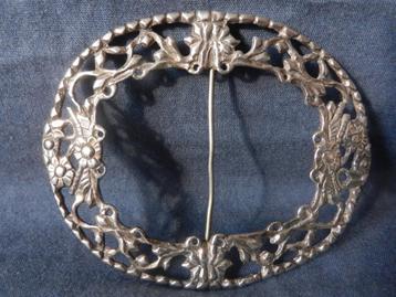 Zilveren gesp met bloemenmanden C. Höfelt, Blokzijl ca. 1825 beschikbaar voor biedingen