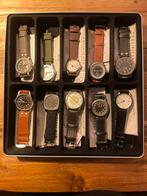 Pilot watch collection mechanical wind up men’s watch, Overige merken, Overige materialen, Leer, Polshorloge