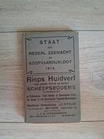 Staat Ned. Zeemacht en koopvaardij (1912), Ophalen of Verzenden