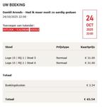 Daniel Arends 2 tickets te koop amsterdam 24-10-2025, Tickets en Kaartjes, Theater | Cabaret en Komedie, Twee personen, Oktober