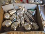 kerstversiering zilver ballen oude en nieuwere piek etc., Diversen, Ophalen, Gebruikt
