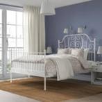 Ikea Leirvik bedframe, Huis en Inrichting, Ophalen, Gebruikt, Wit, Tweepersoons