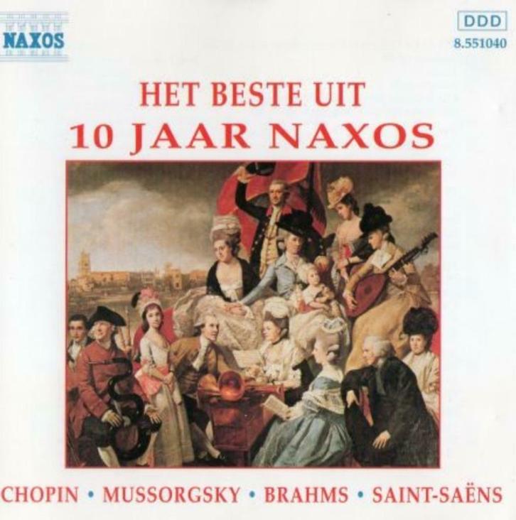 Het beste uit 10 jaar Naxos-Chopin;Mussorgsky;Brahms;e.v.a, Cd's en Dvd's, Cd's | Verzamelalbums, Zo goed als nieuw, Klassiek