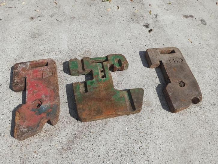 3 stuks Front gewichten FM - oldtimer tractor, Verzamelen, Overige Verzamelen, Gebruikt, Ophalen