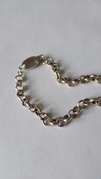 Oude zilveren jasseron armband met Zilveren Slot, Ophalen of Verzenden, Zo goed als nieuw, Zilver, Zilver