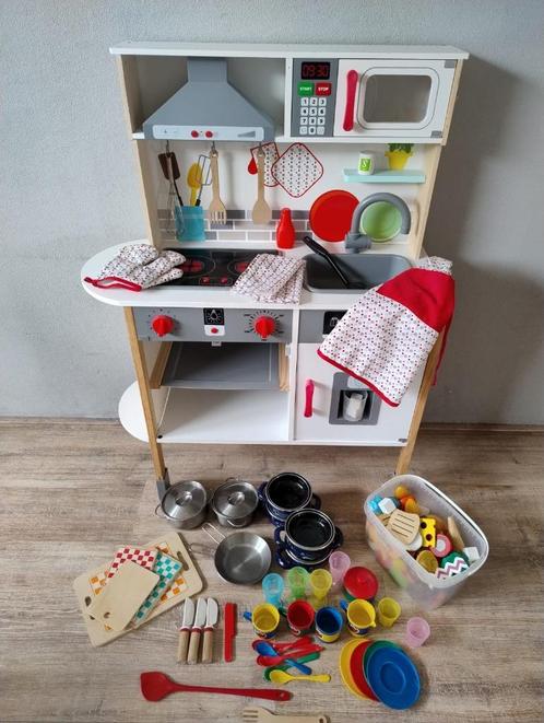 Speelkeuken, Kinderen en Baby's, Speelgoed | Speelkeukens, Gebruikt, Speelkeuken, Hout, Ophalen