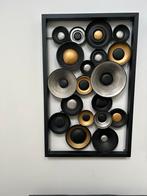 Wand decoratie kunst metaal schilderij  Abstract speakers, Antiek en Kunst, Kunst | Schilderijen | Abstract, Ophalen