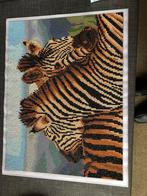 Diamond painting zebra’s, Nieuw, Ophalen of Verzenden